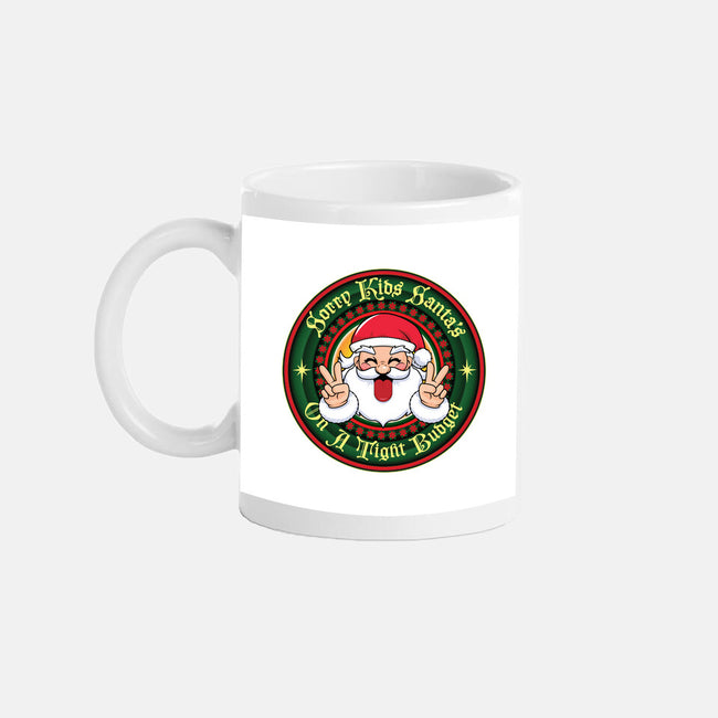 Santa's On A Tight Budget-None-Mug-Drinkware-Whimsical Thinker