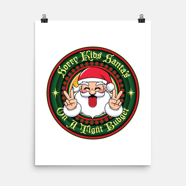 Santa's On A Tight Budget-None-Matte-Poster-Whimsical Thinker