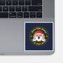 Santa's On A Tight Budget-None-Glossy-Sticker-Whimsical Thinker