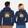 Santa's On A Tight Budget-Unisex-Zip-Up-Sweatshirt-Whimsical Thinker