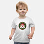 Santa's On A Tight Budget-Baby-Basic-Tee-Whimsical Thinker