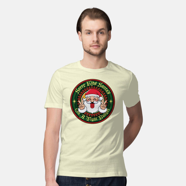 Santa's On A Tight Budget-Mens-Premium-Tee-Whimsical Thinker