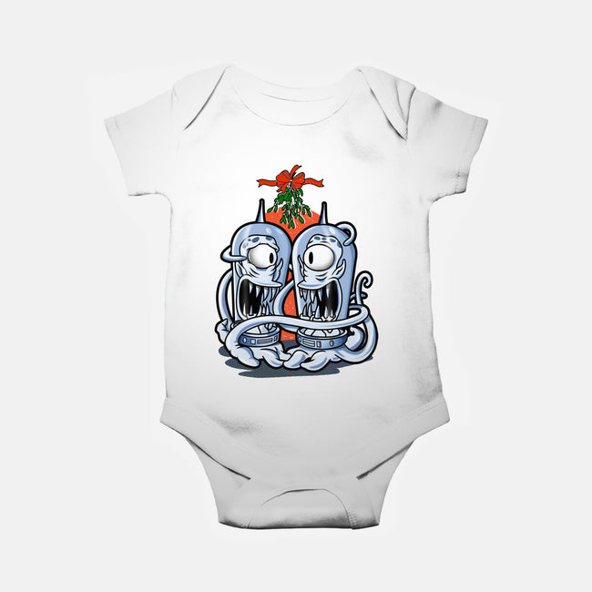 Under The Mistletoe-Baby-Basic-Onesie-palmstreet