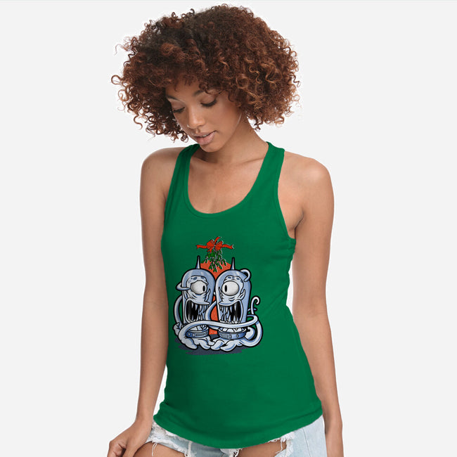 Under The Mistletoe-Womens-Racerback-Tank-palmstreet