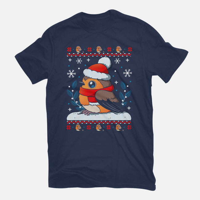 Merry Robin-Unisex-Basic-Tee-Vallina84