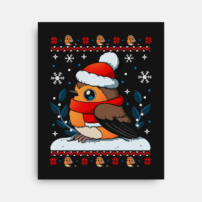 Merry Robin-None-Stretched-Canvas-Vallina84