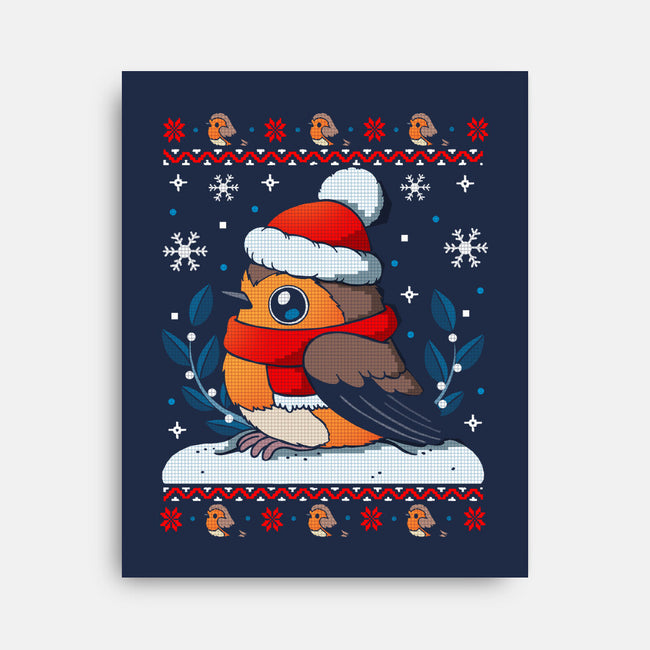 Merry Robin-None-Stretched-Canvas-Vallina84