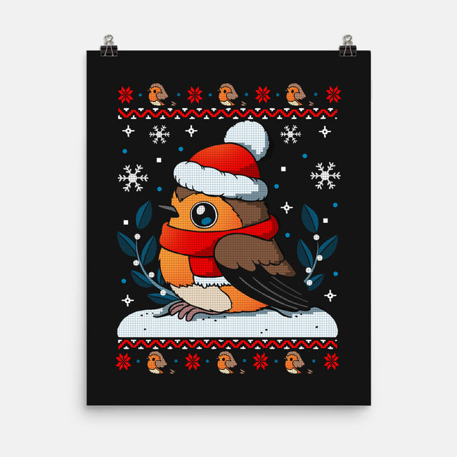 Merry Robin-None-Matte-Poster-Vallina84