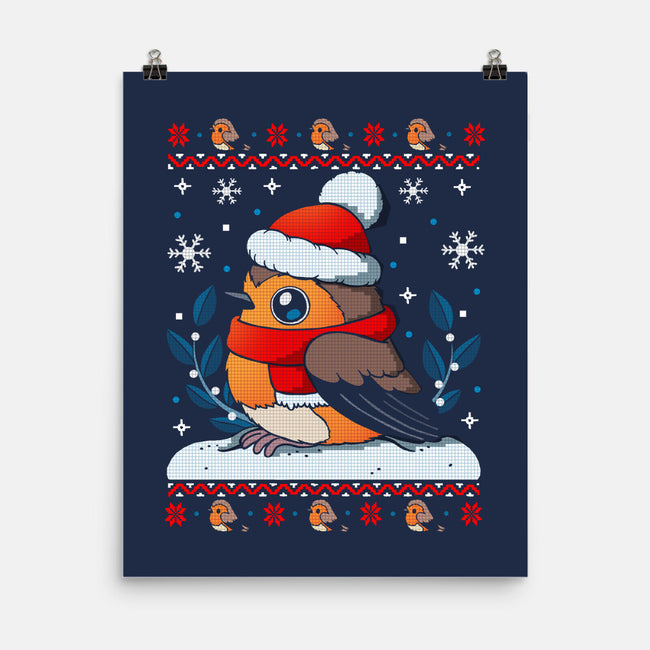 Merry Robin-None-Matte-Poster-Vallina84