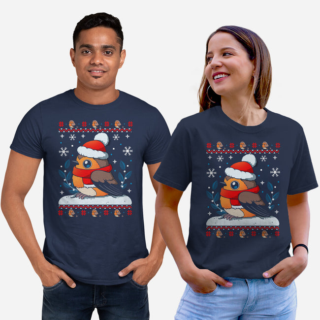 Merry Robin-Unisex-Basic-Tee-Vallina84