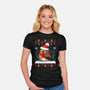 Merry Robin-Womens-Fitted-Tee-Vallina84