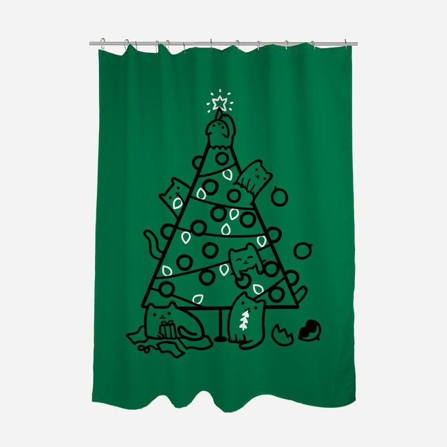 Meowy Decoration-None-Polyester-Shower Curtain-demonigote