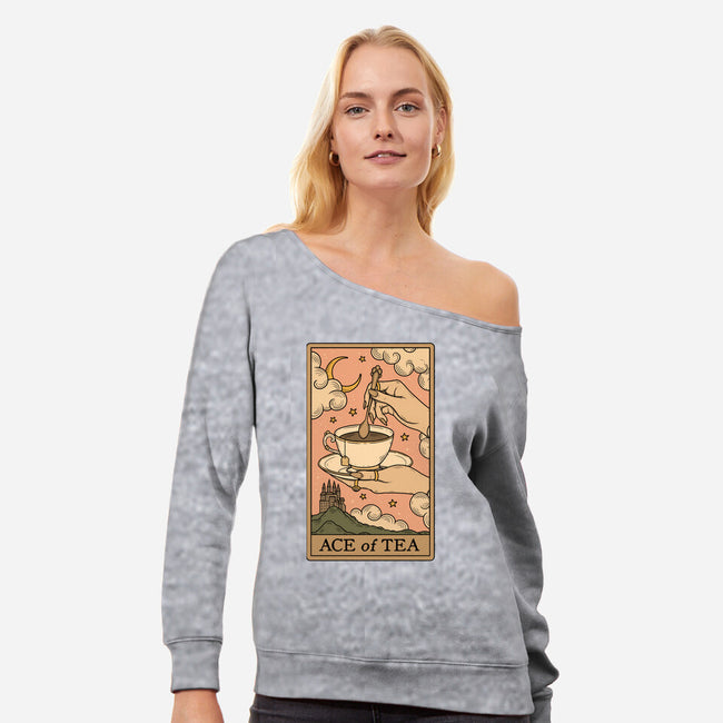 Ace Of Tea-Womens-Off Shoulder-Sweatshirt-Thiago Correa