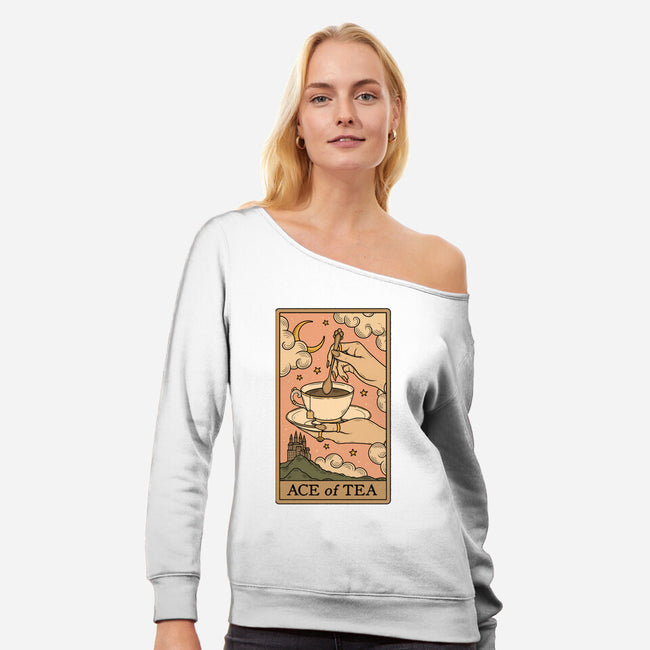 Ace Of Tea-Womens-Off Shoulder-Sweatshirt-Thiago Correa