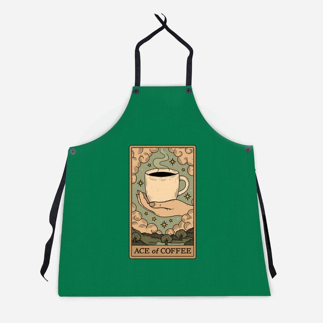 Ace Of Coffee-Unisex-Kitchen-Apron-Thiago Correa