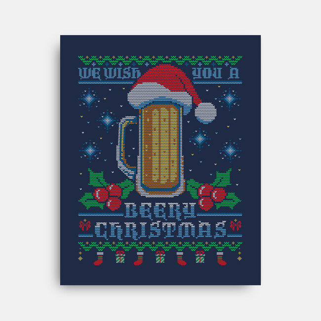 Beery Ugly Xmas-None-Stretched-Canvas-Getsousa!