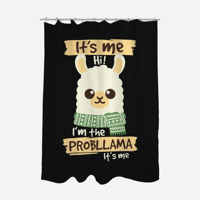 I'm The Probllama-None-Polyester-Shower Curtain-NemiMakeit