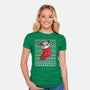 Adorable Ugly Sweater-Womens-Fitted-Tee-Wenceslao A Romero