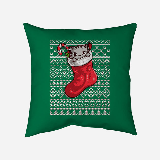 Adorable Ugly Sweater-None-Removable Cover w Insert-Throw Pillow-Wenceslao A Romero