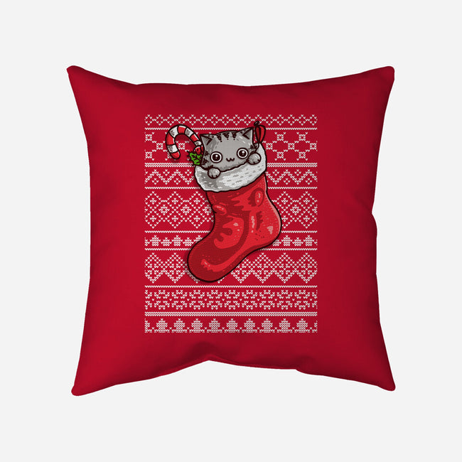 Adorable Ugly Sweater-None-Removable Cover w Insert-Throw Pillow-Wenceslao A Romero