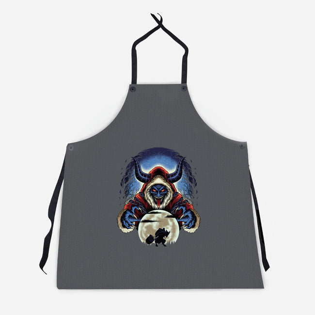 Shadow Of Saint Nick-Unisex-Kitchen-Apron-rmatix