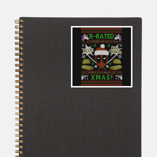 R-Rated Christmas-None-Glossy-Sticker-Arinesart