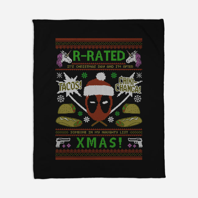 R-Rated Christmas-None-Fleece-Blanket-Arinesart