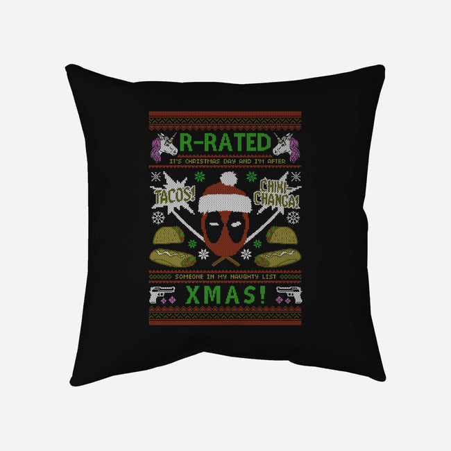 R-Rated Christmas-None-Removable Cover w Insert-Throw Pillow-Arinesart