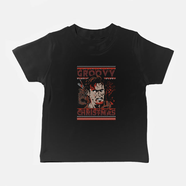 A Groovy Christmas-Baby-Basic-Tee-Arinesart