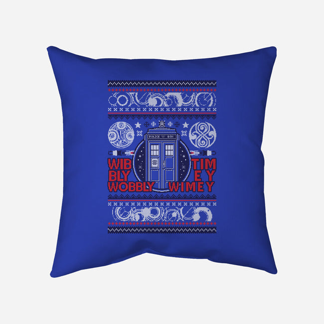 A Timey Wimey Christmas-None-Removable Cover w Insert-Throw Pillow-Arinesart