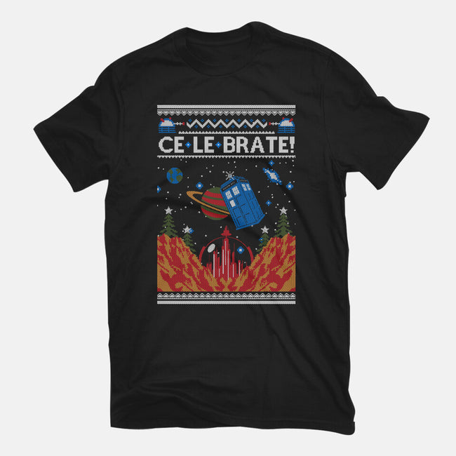 Ce-Le-Brate Christmas-Mens-Heavyweight-Tee-Arinesart