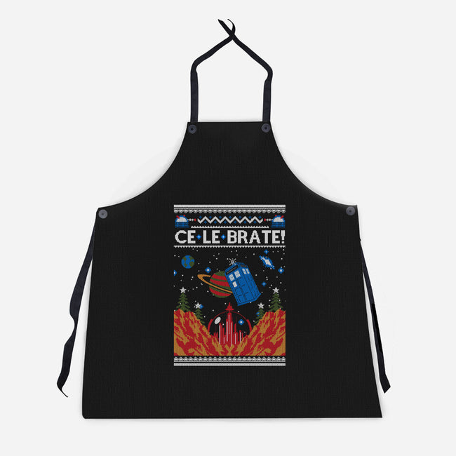 Ce-Le-Brate Christmas-Unisex-Kitchen-Apron-Arinesart