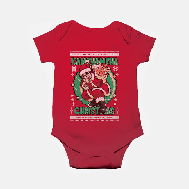 Kamehameha Christmas-Baby-Basic-Onesie-Arinesart