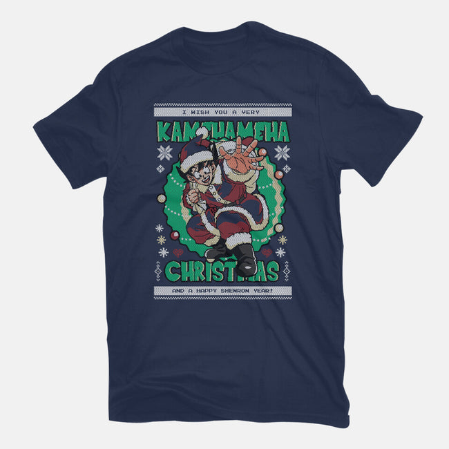 Kamehameha Christmas-Womens-Basic-Tee-Arinesart