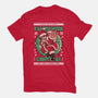 Kamehameha Christmas-Mens-Heavyweight-Tee-Arinesart