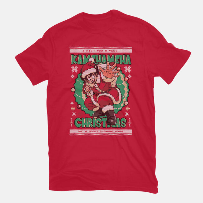 Kamehameha Christmas-Unisex-Basic-Tee-Arinesart