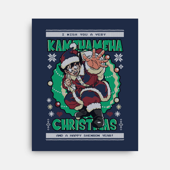 Kamehameha Christmas-None-Stretched-Canvas-Arinesart