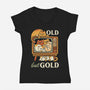 Old But Gold-Womens-V-Neck-Tee-anarist