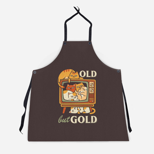 Old But Gold-Unisex-Kitchen-Apron-anarist