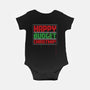 Happy Budget Christmas-Baby-Basic-Onesie-rocketman_art