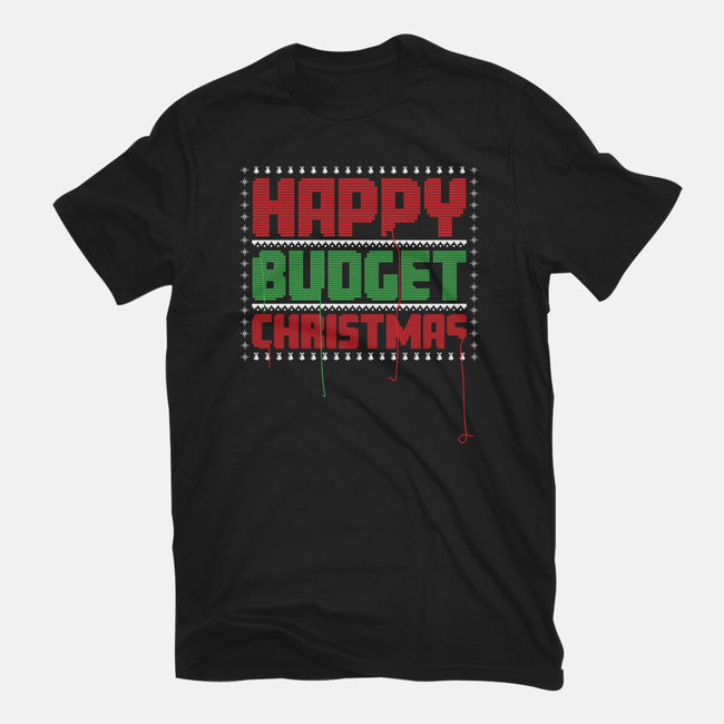 Happy Budget Christmas-Womens-Fitted-Tee-rocketman_art