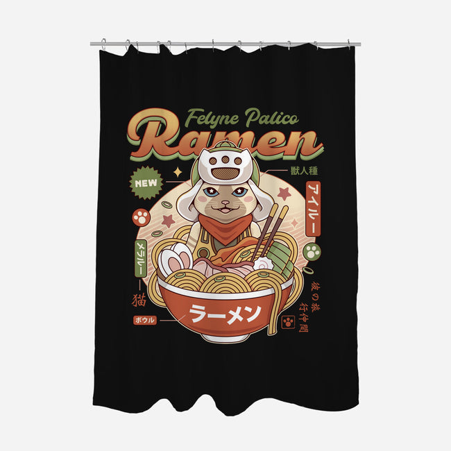 Felyne Palico Ramen-None-Polyester-Shower Curtain-LAGELANTEE