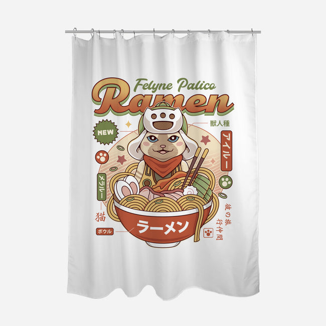 Felyne Palico Ramen-None-Polyester-Shower Curtain-LAGELANTEE