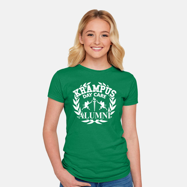 Krampus Day Care Alumni-Womens-Fitted-Tee-Boggs Nicolas