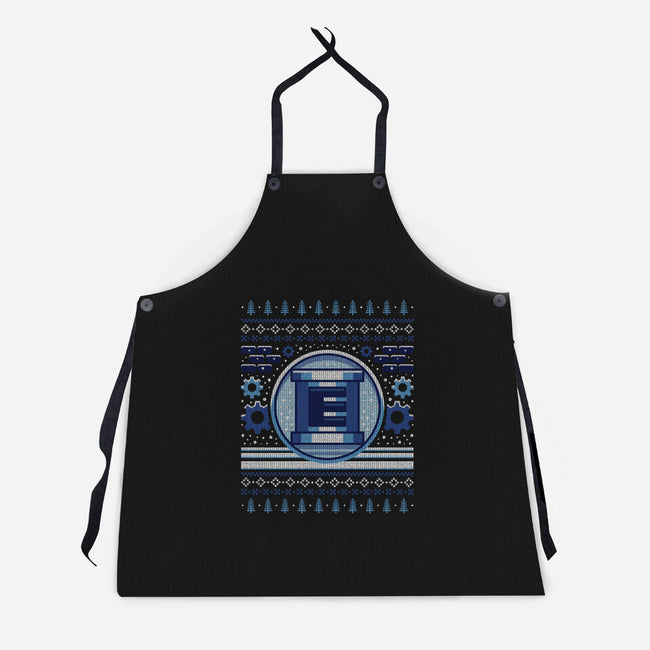 E Tank Ugly Sweater-Unisex-Kitchen-Apron-LAGELANTEE