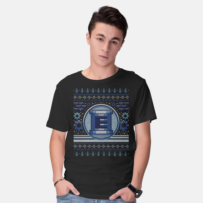 E Tank Ugly Sweater-Mens-Basic-Tee-LAGELANTEE