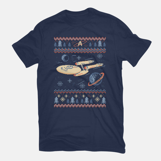 Space Night Xmas-Mens-Basic-Tee-marsdkart