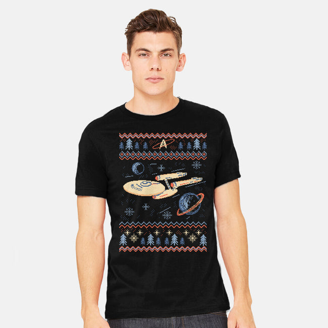 Space Night Xmas-Mens-Heavyweight-Tee-marsdkart