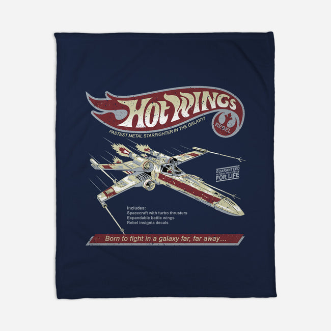 Hot Wings Rebel-None-Fleece-Blanket-NMdesign