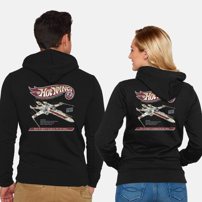 Hot Wings Rebel-Unisex-Zip-Up-Sweatshirt-NMdesign